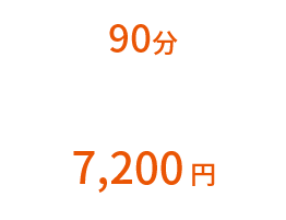 90分7200円
